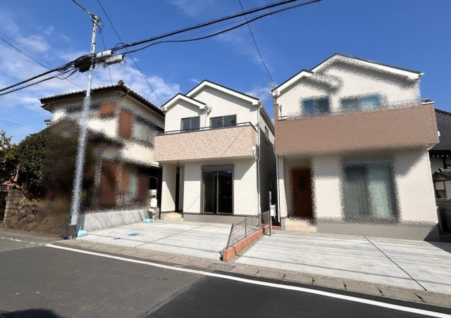 新築戸建　三島市幸原町二丁目55番　全２棟　A号棟の前面道路含む現地写真