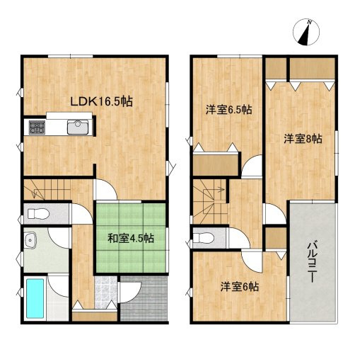 八戸市石手洗第1ｰ1号の間取り