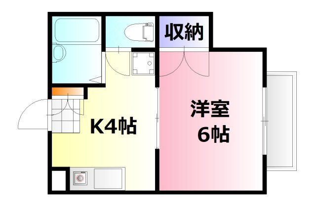 【間取り】 | ハピネスK