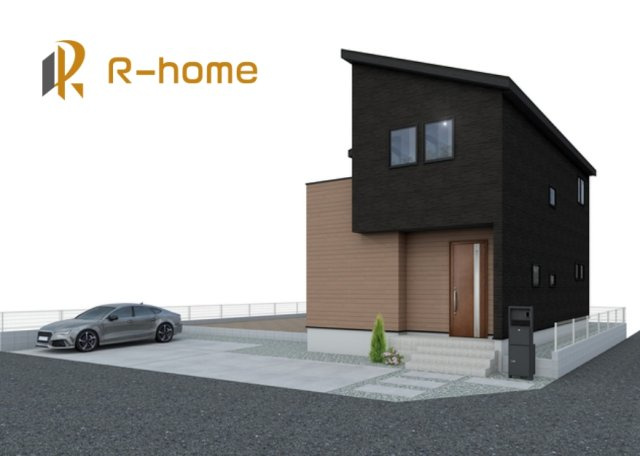 取手市光風台2丁目第1期　新築戸建て　1号棟の外観パース|近隣の同仕様完成物件をご見学いただけます♪