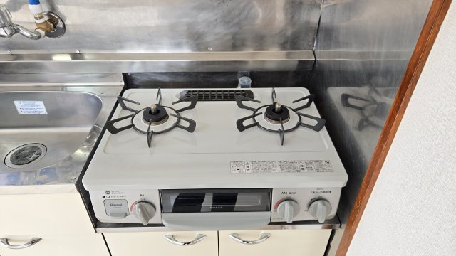宮野ハイツのその他|2口ガスコンロ貸出あり。IH２口コンロと選べます。