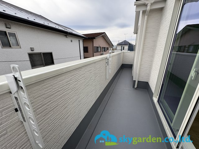 茅ヶ崎市萩園 第１期 ２号棟のバルコニー|南面バルコニー　富士山が見えます（天候による）