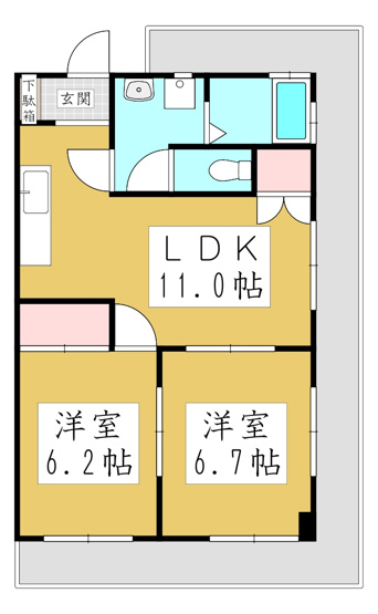 【間取り】 | 第７池田マンション