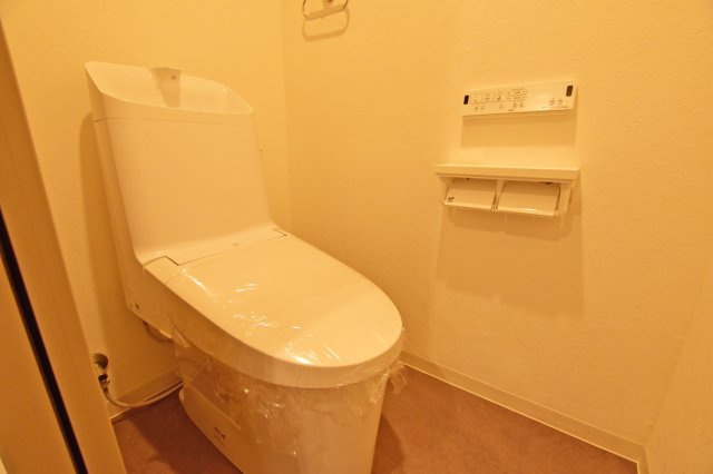 ハイツ東興のトイレ|寒い日でも快適に利用できる温水洗浄便座付トイレです。