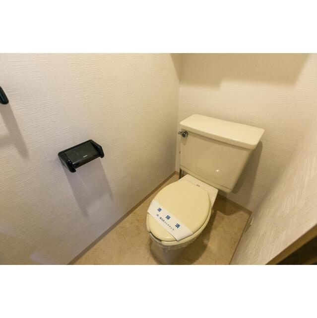 コスモ柏２のトイレ|落ち着いた色調のトイレです