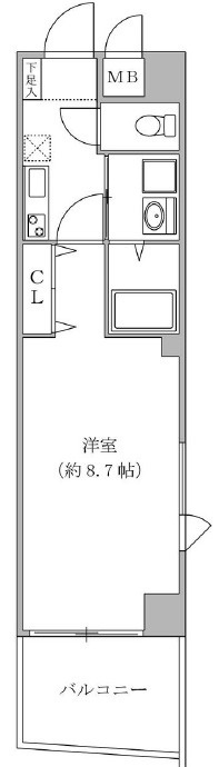 フォレスト梅田西の間取り