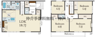 【間取り】 | 明石市日富美町　新築戸建1号棟　仲介手数料無料！ | 明石市日富美町　新築　仲介手数料無料！