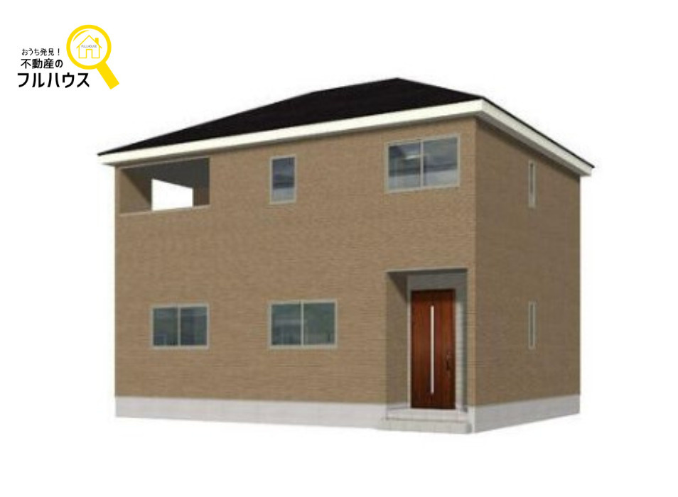 八戸市糠塚第4ｰ2号棟の外観パース