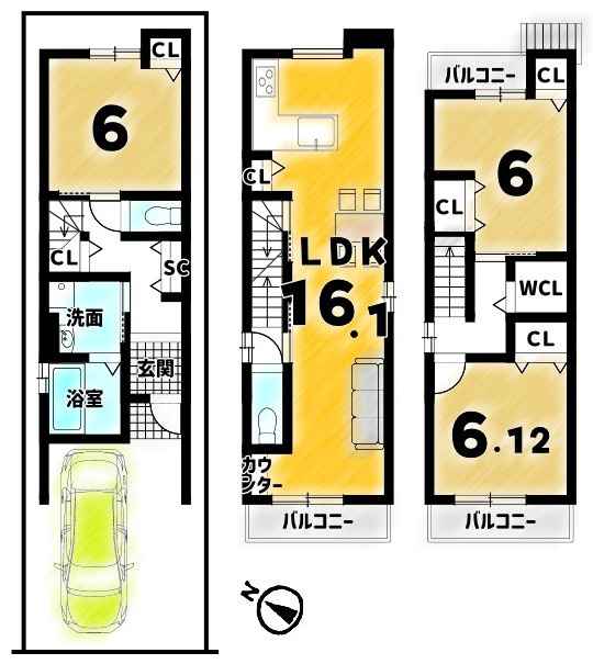 桂上野西町　条件付土地
