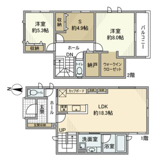 【間取り】 | 三笠町戸建