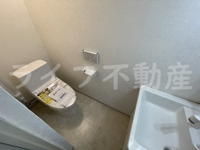 絹笠コーポのトイレ|トイレもきれいです
