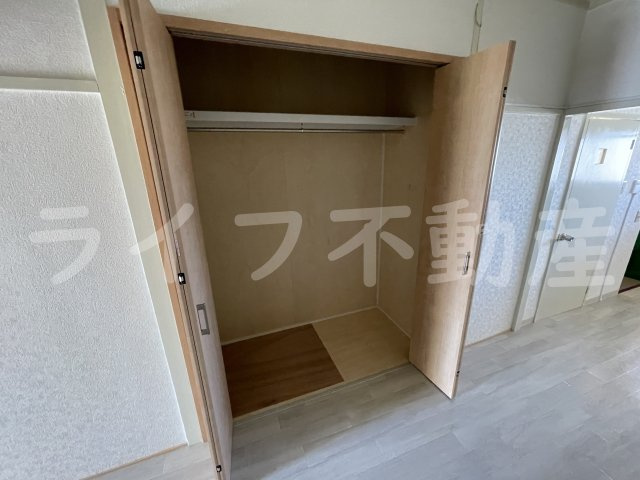 絹笠コーポの収納|たっぷりとした収納スペースです