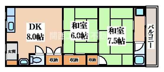 【間取り】 | 大繁ハイツ