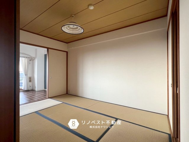 ディオフェルティ石切の和室|襖を開けておくとリビングとつながり1つの空間としてもお使い頂けます！