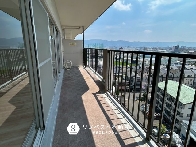 ハイム鴻池のバルコニー|陽当たり良好なので洗濯物がよく乾きそうですね！