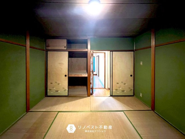 東成区中道4丁目の収納|和室の押入れはお布団なども充分に収納ができますね◎