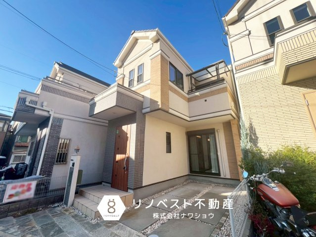 東大阪市稲田本町２丁目の外観|閑静な住宅街に立地。南向きなので日当たりもバッチリ◎
