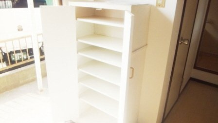 グリーンハイツの玄関|下駄箱付き