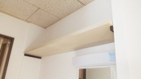 グリーンハイツの収納|洗面所上部に棚付いています