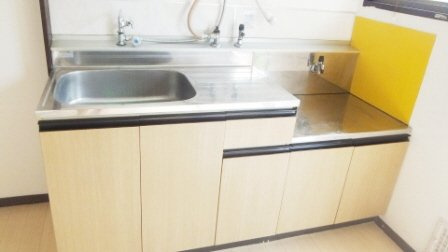 グリーンハイツのキッチン|2口コンロ設置可能！