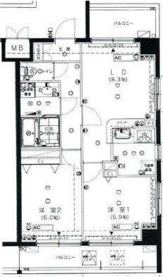 リガーレ浮間公園の間取り|間取りです。