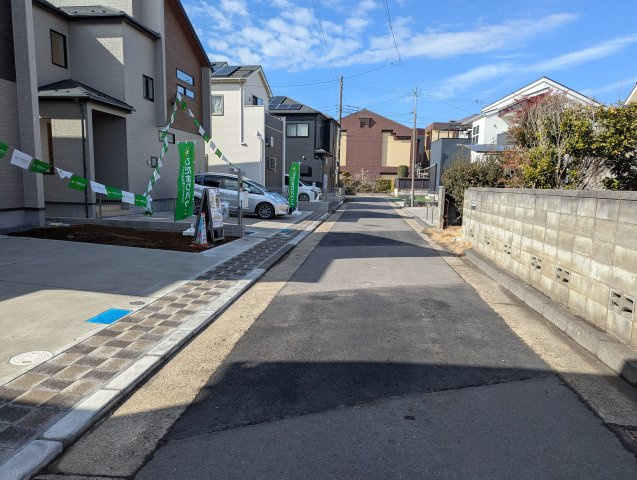 水戸市千波町４期の前面道路含む現地写真|前面道路含む現地写真です