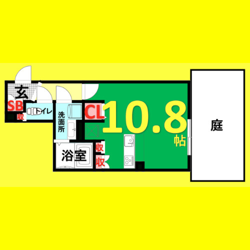 ＷＥＬＬ　ＣＯＵＲＴ　ＮＡＫＡＭＵＲＡＫＯＵＥＮ　名古屋市賃貸　仲介手数料無料の間取り