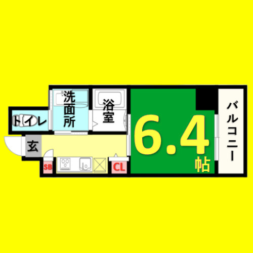 ワイズタワー新栄　名古屋市賃貸　仲介手数料無料の間取り