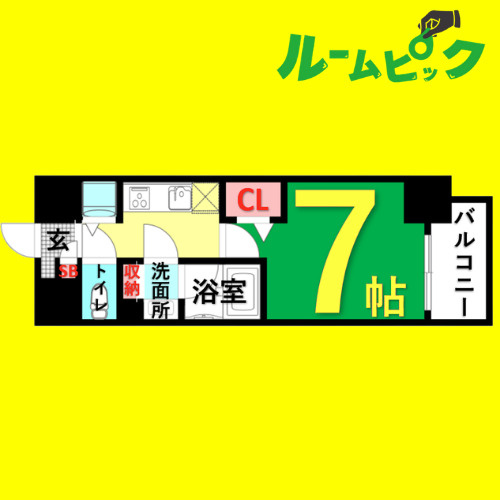 ル・シエル大秋　名古屋市賃貸　仲介手数料無料の間取り