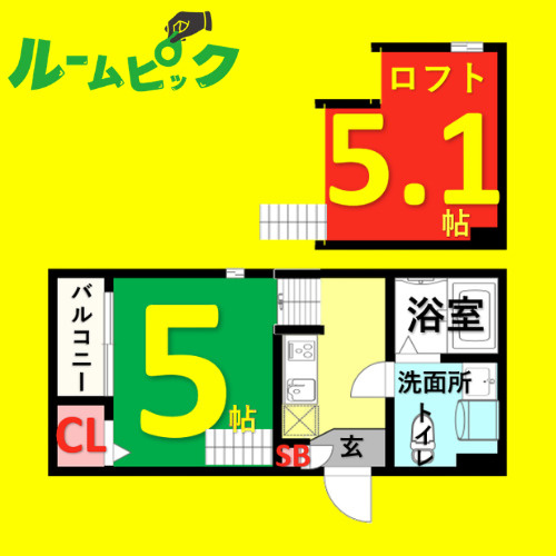 ディアコート新栄　名古屋市賃貸　仲介手数料無料の間取り