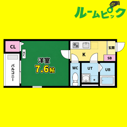 Katze中村日赤　名古屋市賃貸　仲介手数料0円の間取り