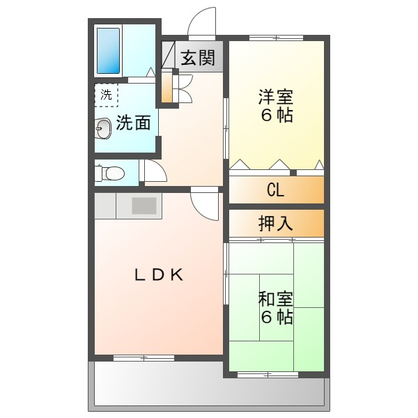 アビリティ東本町の間取り
