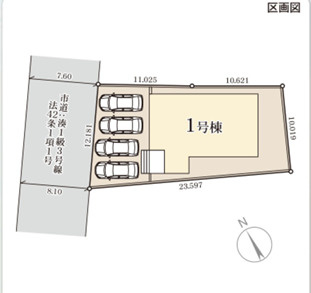 ひたちなか八幡町　2期の区画図|区画図です。
