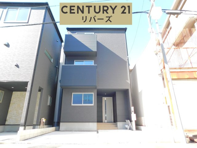 名古屋市中川区尾頭橋２丁目の新築一戸建の外観|☆１号棟☆　　新価格！！いつでも見学出来ます♪（お問合せ当日、平日、水曜、夜間でもＯＫ）　２階ＬＤＫ！　駐車並列２台ＯＫ！　ＷＩＣ完備！　小学校徒歩４分！