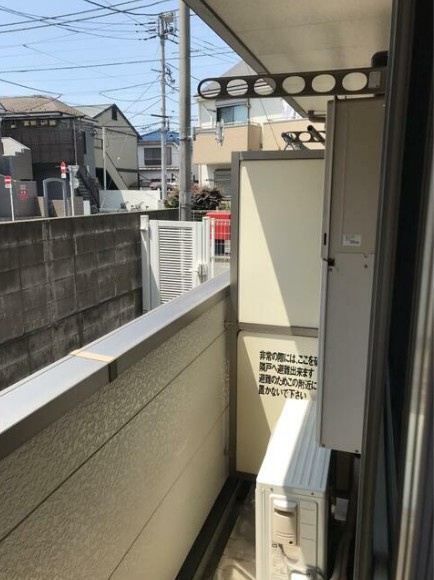 スカイハイツのバルコニー