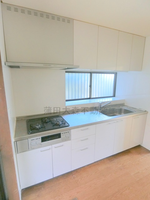 南馬込3丁目戸建てのキッチン|3口ガスグリル付システムキッチン