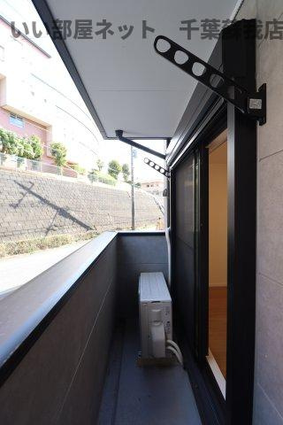 S-Court千葉寺のバルコニー|外からの目が気にならないバルコニーで洗濯物が干せます
