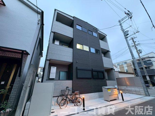 大阪市住吉区住吉１丁目のアパートの外観