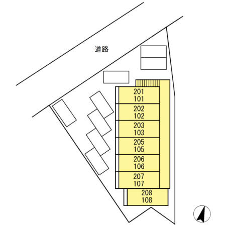 バウハウス弐番館の区画図
