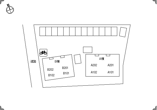 セジュールヴァンセンヌB棟の区画図