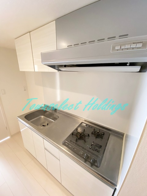 横浜市金沢区六浦４丁目のアパートのキッチン|二口ガスコンロ♪