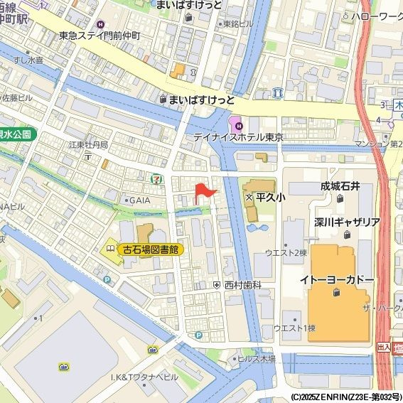 ダフィット門前仲町の地図