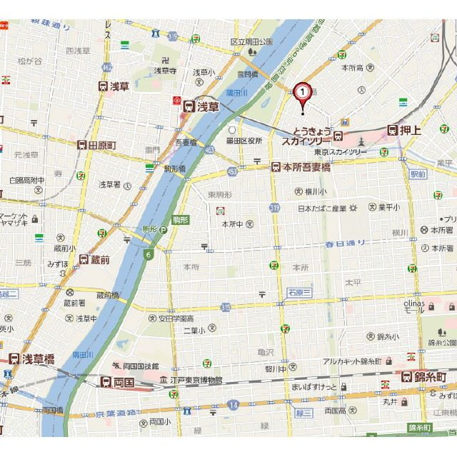 プレール・ドゥーク向島の地図