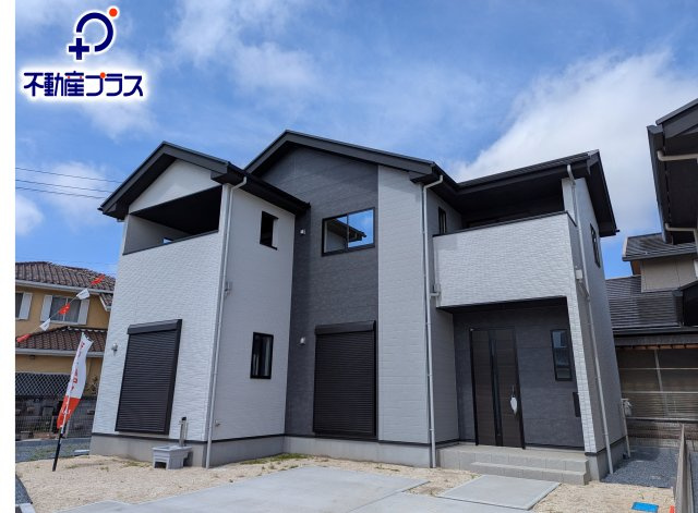 水戸市元吉田町　14期の外観|1号棟外観です。４LDK＋フリースペースお洒落な折り上げ天井
