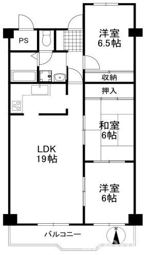 白川高層住宅の間取り