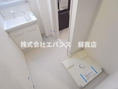 【洗面所】 | リブリ・長洲 | 広い洗面スペース