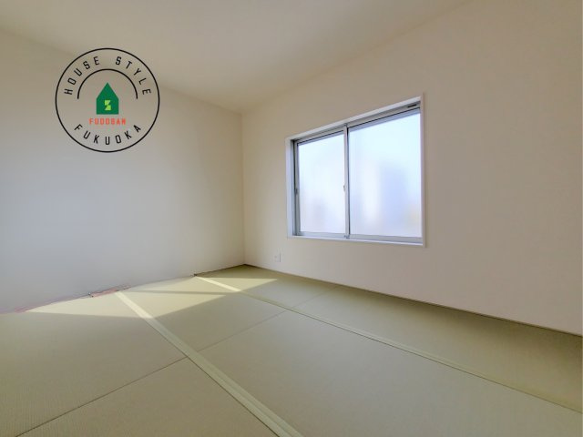 福岡市南区鶴田1丁目第1-4棟（3号棟）の内観：施工例|将来的に、琉球畳を引きまして和室風にすることも可能です。