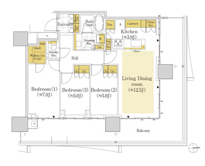 SKY DUO SUN VILLAGE T棟 12階