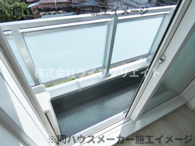 【バルコニー】 | リブリ・西八王子Ⅱ | ※同施工会社既存物件の写真です。（同シリーズのイメージ写真）