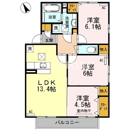 フォルビート B棟の間取り